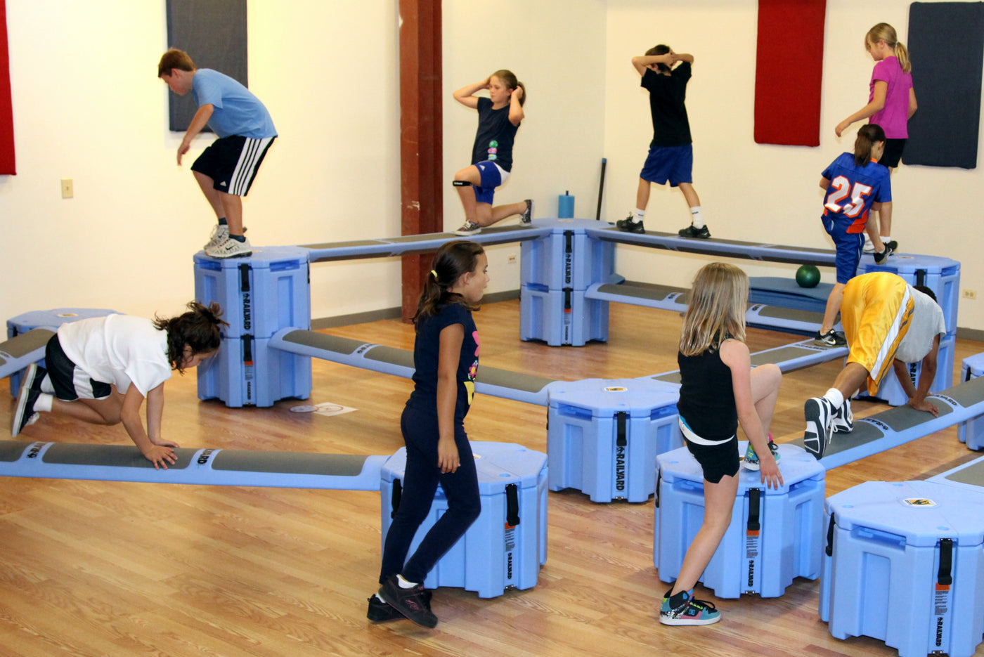 Obstacle Course #1 for youth fitness- Railyard Fitness